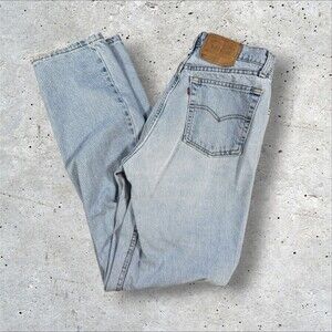 Vintage Levis 560 Jeans Womens 11 Long Loose Fit Straight Leg Light Wash Denim